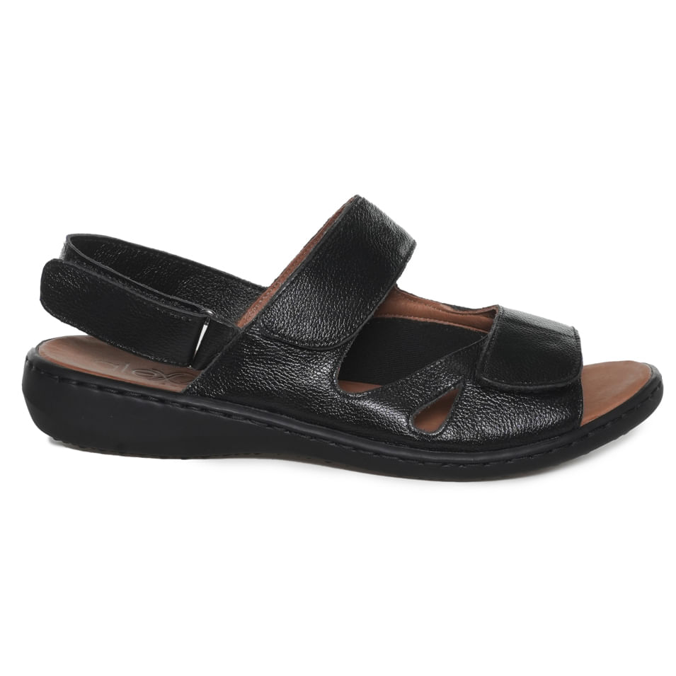 Opananken Sandalia 24-63624 Preto Slim FlyLycra -1-